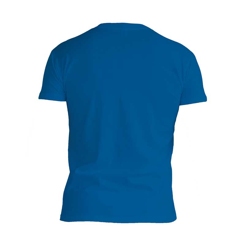 t-shirt ανδρικό μπλε πίσω με στάμπα