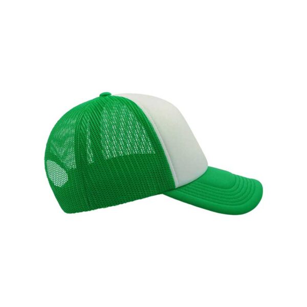 καπέλο atlantis rapper λευκό πράσινο δεξιά όψη