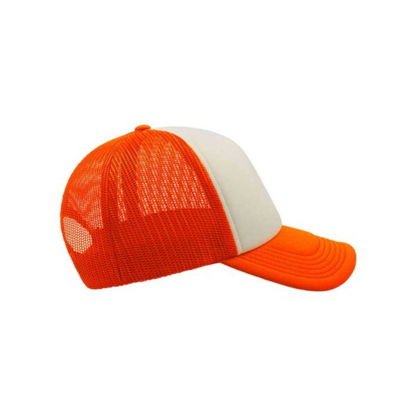 καπέλο atlantis rapper λευκό πορτοκαλί δεξιά όψη