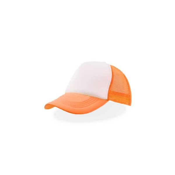 παιδικό καπέλο με δίχτυ νέον πορτοκαλί 01