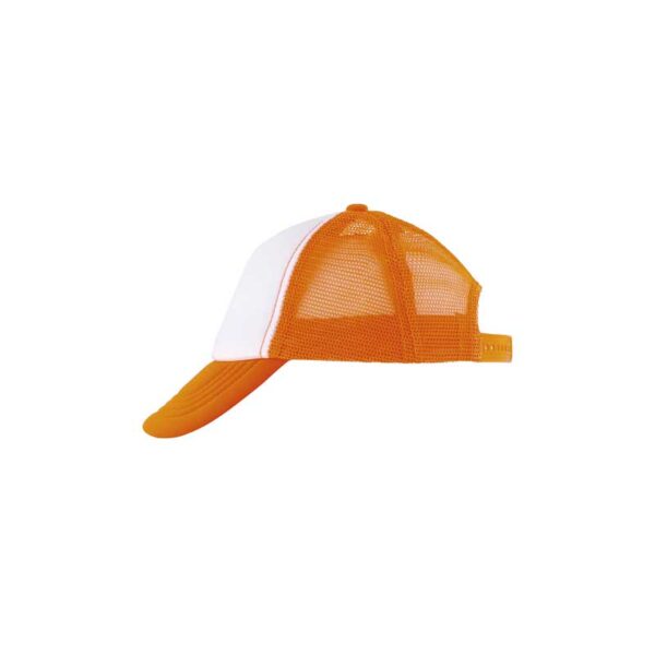 παιδικό καπέλο με δίχτυ νέον πορτοκαλί 02