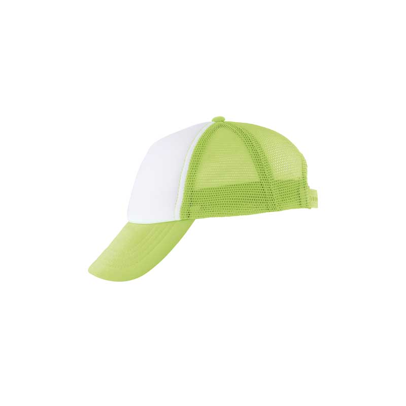 παιδικό καπέλο με δίχτυ νέον πράσινο 03