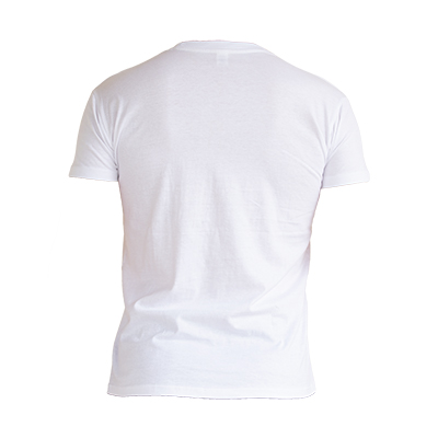 t-shirt ανδρικό λευκό πίσω