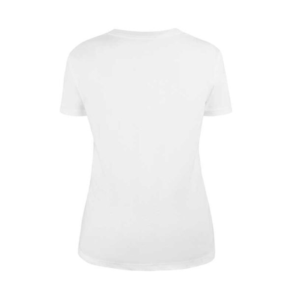 γυναικείο λευκό t-shirt με στάμπα χέρι καρδιά πίσω 01