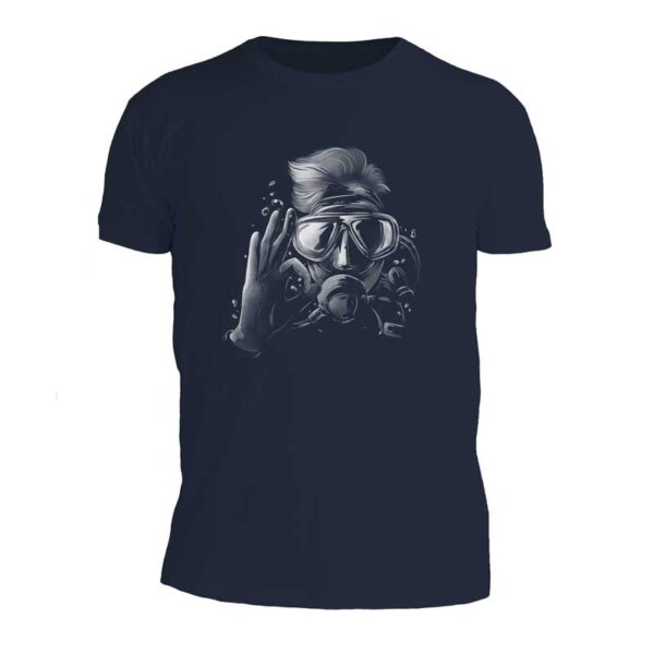 navy ανδρικό t-shirt με στάμπα diver