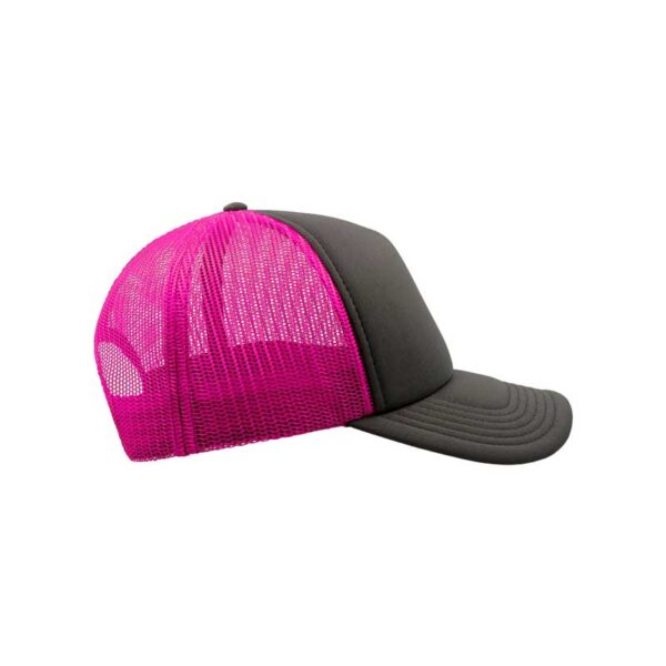 καπέλο atlantis rapper black pink αριστερή δεξιά όψη