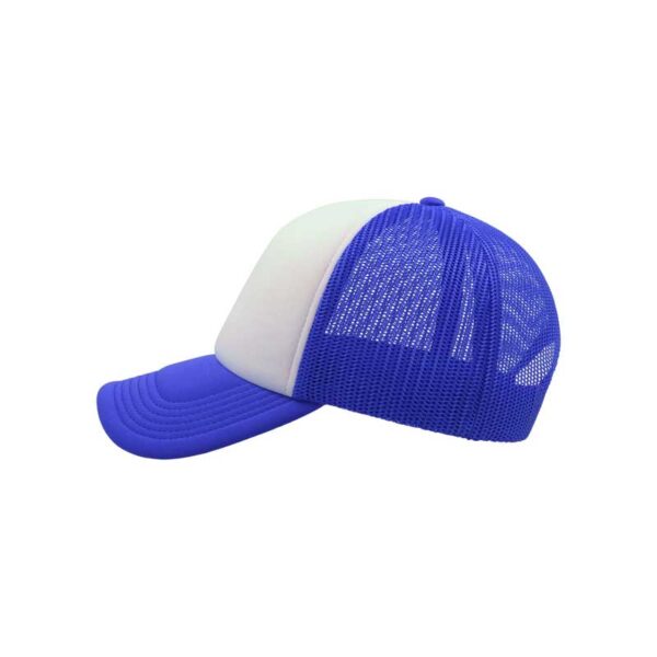 καπέλο atlantis rapper λευκό μπλε αριστερή όψη