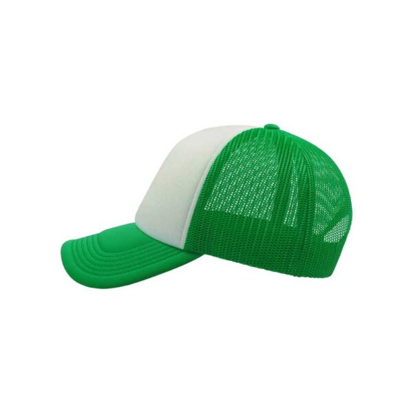 καπέλο atlantis rapper λευκό πράσινο αριστερή όψη