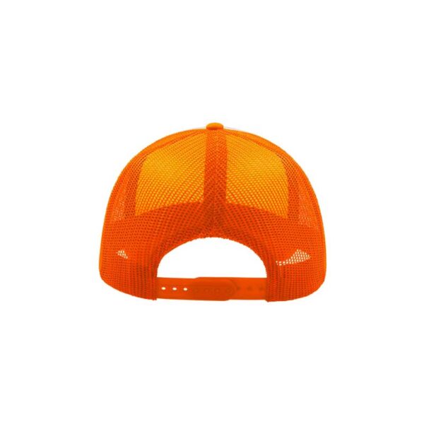 καπέλο atlantis rapper λευκό πορτοκαλί πίσω όψη